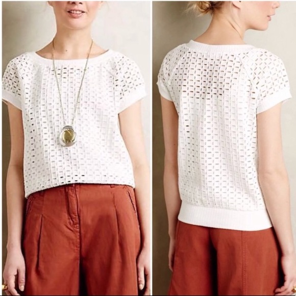 Anthropologie Tops - HP 4/27 Anthro Weston Dara Eyelet Top